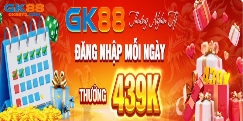 Chương trình đăng nhập nhận thưởng điểm danh cho mọi hội viên với tiền thưởng lên tới 439K